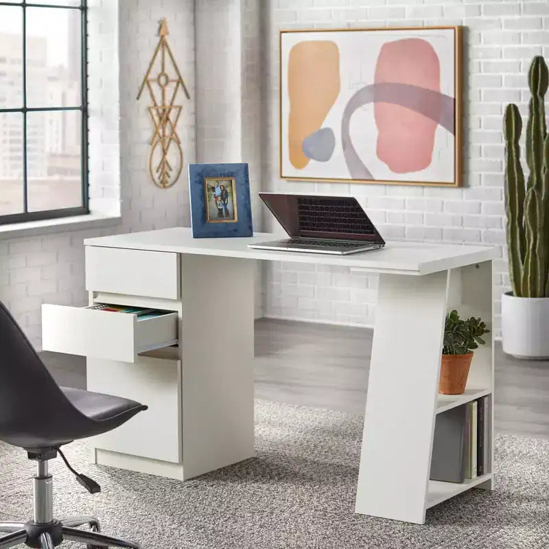 Bureau d'écriture moderne Como à 3 tiroirs