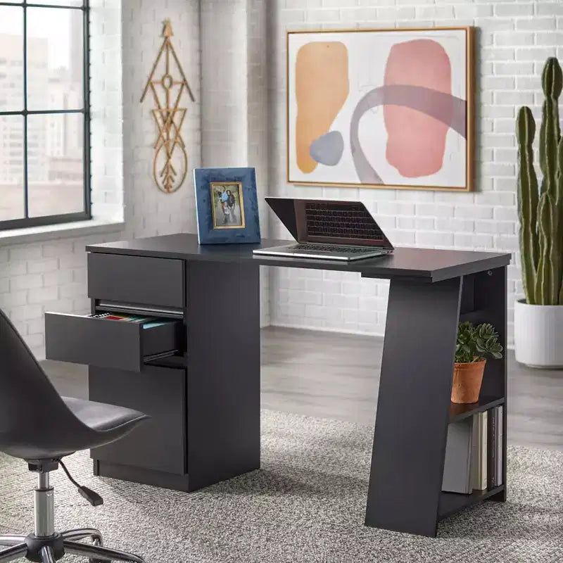 Bureau d'écriture moderne Como à 3 tiroirs