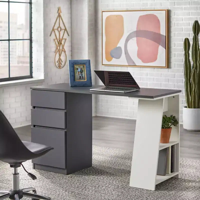 Bureau d'écriture moderne Como à 3 tiroirs