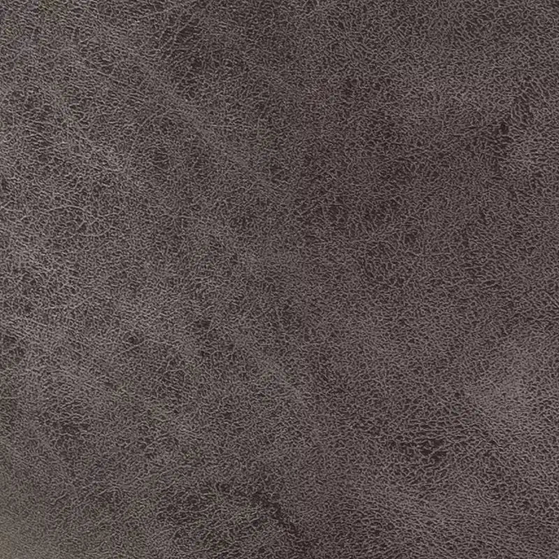 Tabouret de bar marron, assise en microfibre, pieds en métal, hauteur fixe 29
