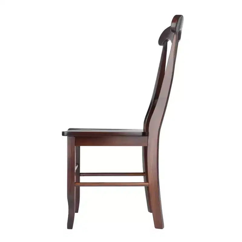 Chaises Renaissance à dossier trou de serrure en noyer