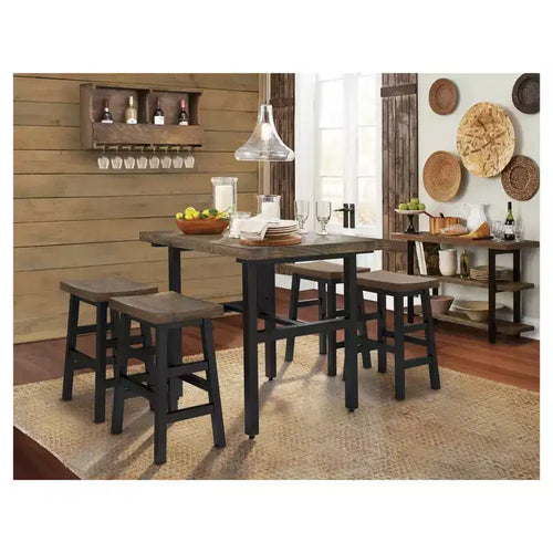 Casier à vin en bois dur de 91 cm, marron