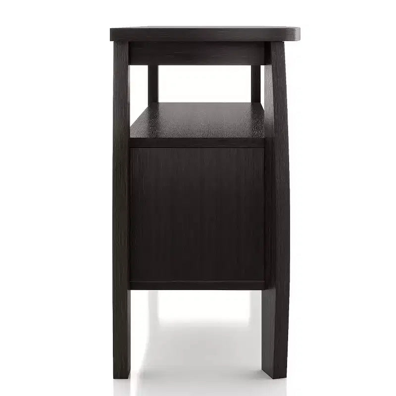 Modern Bold Curved Dining Buffet Espresso