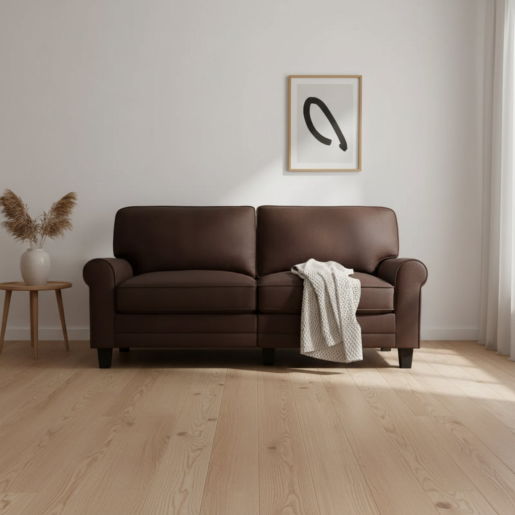 73" RTA Copenhagen Collection Sofa Rye Brown - Serta