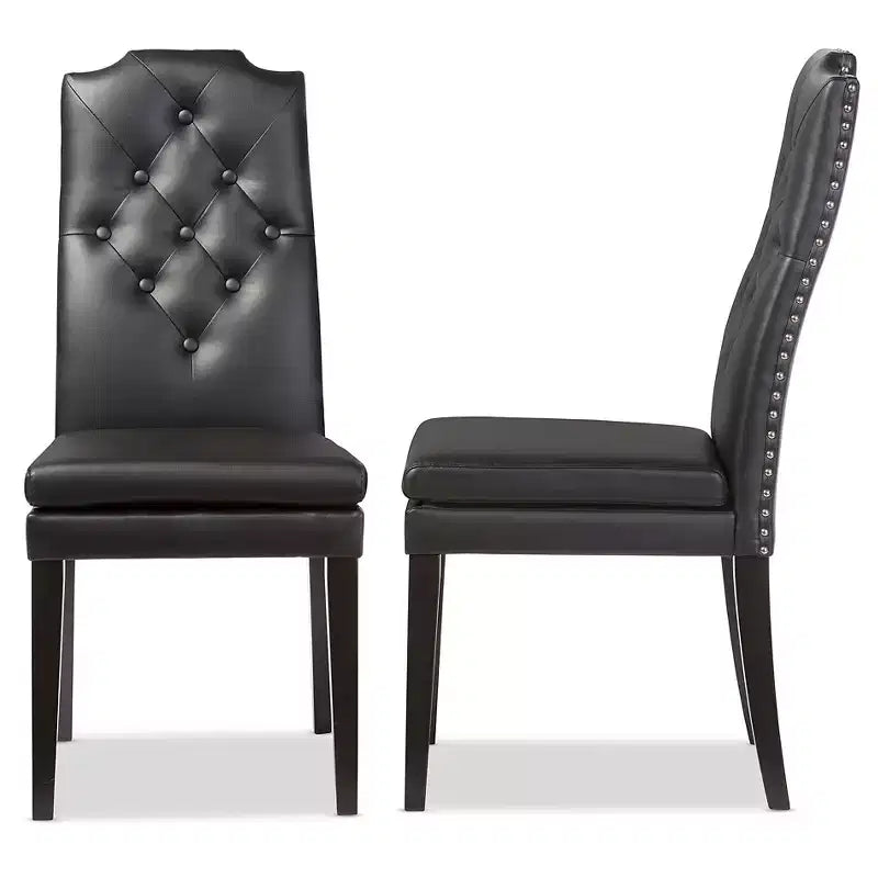 Chaises de salle à manger en similicuir modernes et contemporaines