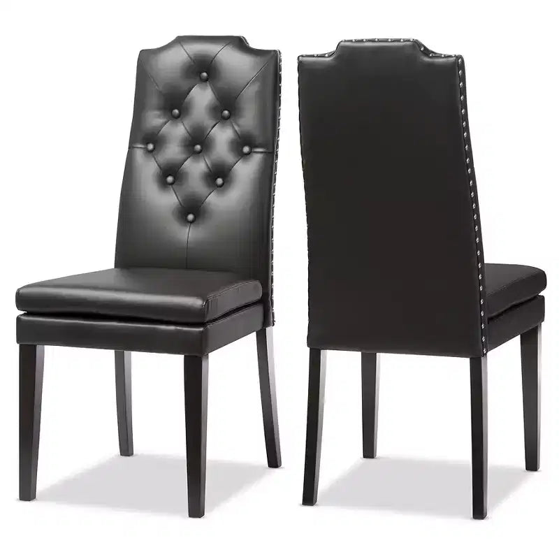 Chaises de salle à manger en similicuir modernes et contemporaines