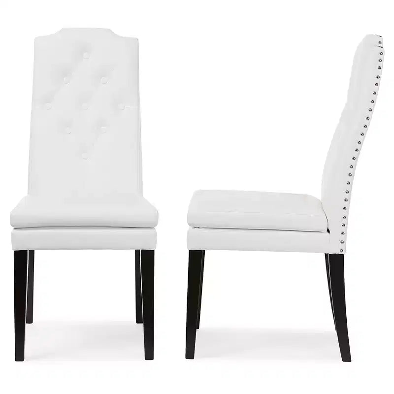 Chaises de salle à manger en similicuir modernes et contemporaines