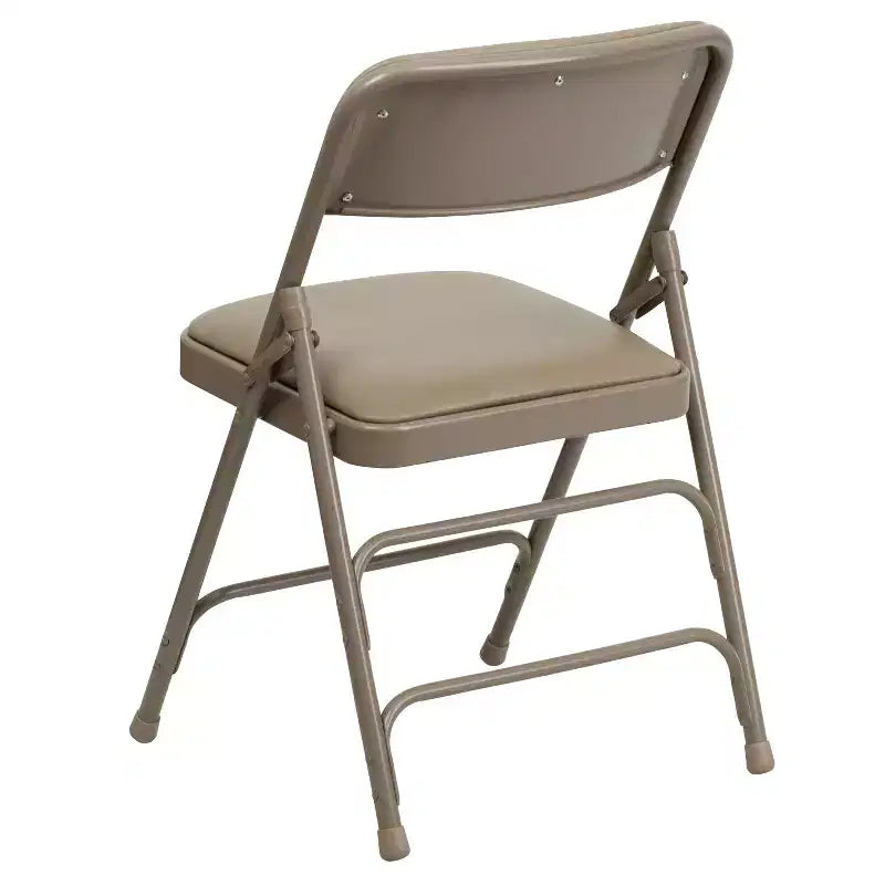 Chaise pliante en métal rembourrée série HERCULES à triple renfort et double charnière