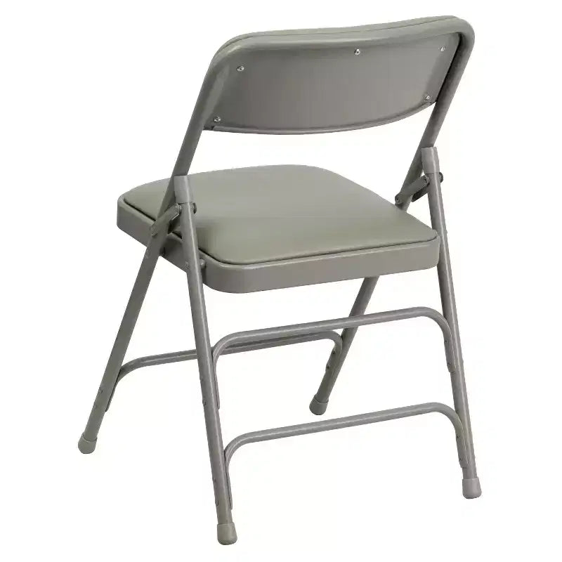 Chaise pliante en métal rembourrée série HERCULES à triple renfort et double charnière