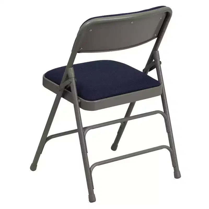 Chaise pliante en métal rembourrée série HERCULES à triple renfort et double charnière
