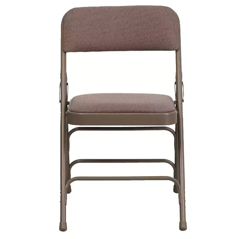 Chaise pliante en métal rembourrée série HERCULES à triple renfort et double charnière