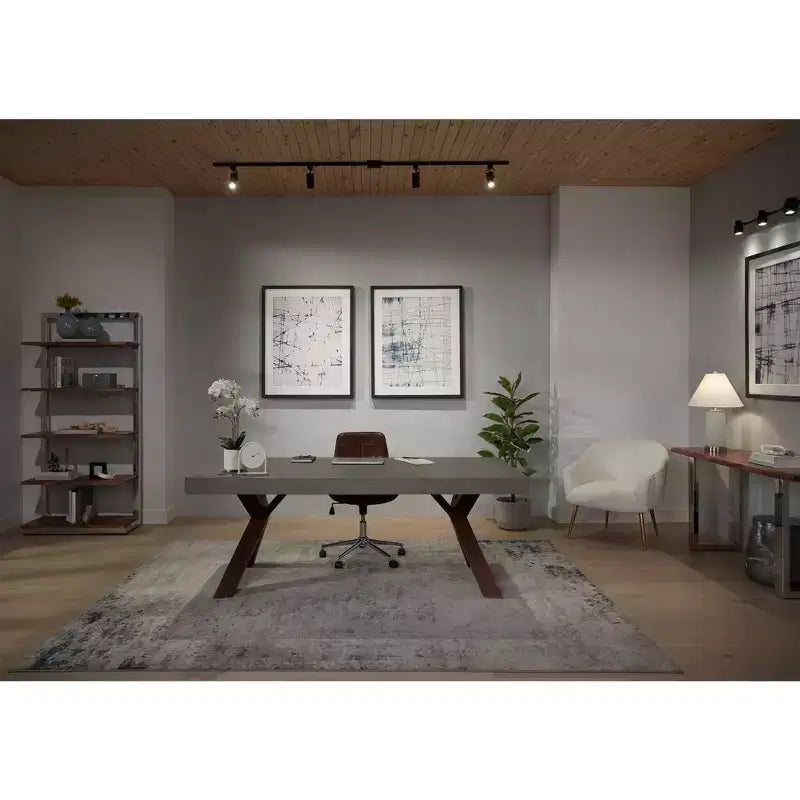 Fauteuil de bureau pivotant en similicuir