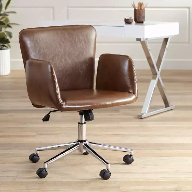 Fauteuil de bureau pivotant en similicuir